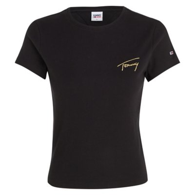 Tee-shirt à manches courtes femme Tjwby Gold Signature TOMMY HILFIGER
