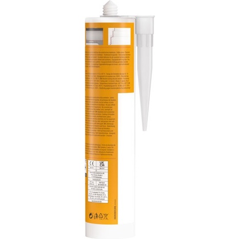 Mastic silicone - bâtiment - 280 mL - transparent