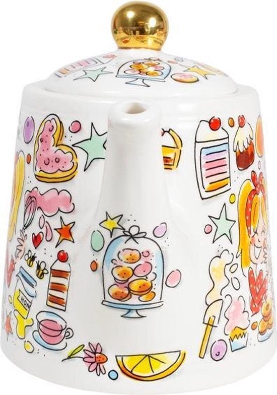 Blond Amsterdam theepot Even Bijkletsen you and me 1,5 L