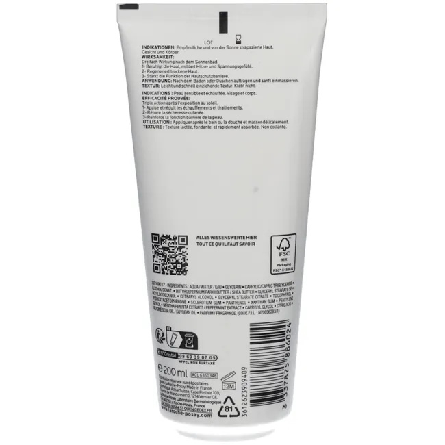 (200ml) Anthelios Post UV Exposure After Sun Milch Empfindliche Haut