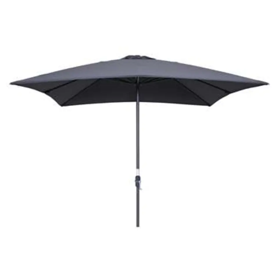 Garden Impressions Lotus parasol 250x250 - donker grijs