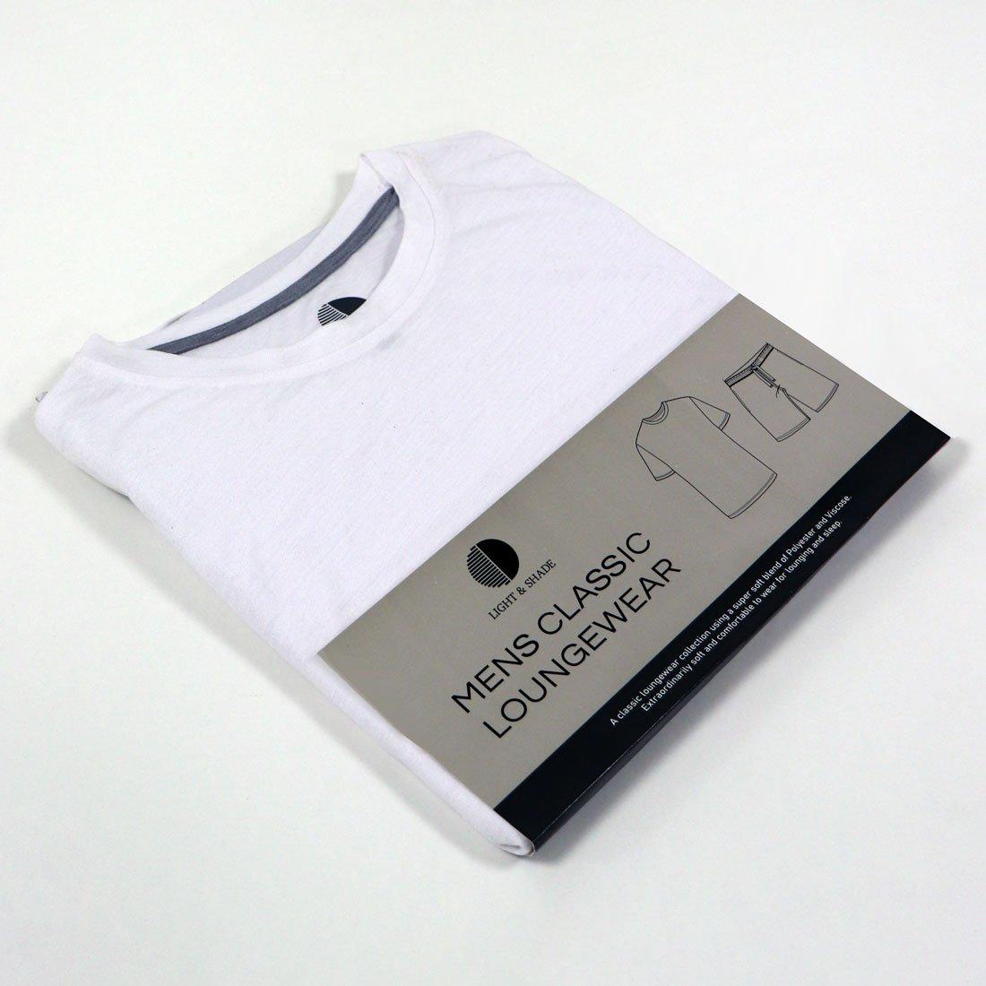 Light and Shade LightandShade Crew Neck Tee and Short Pyjama Set Mens