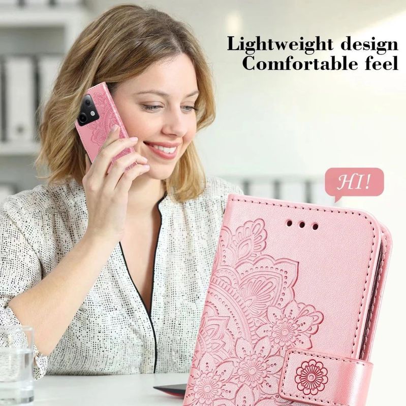 Xiaomi Redmi Note 13 Pro 5G / Poco X6 Hoesje Pasjeshouder Case Roze