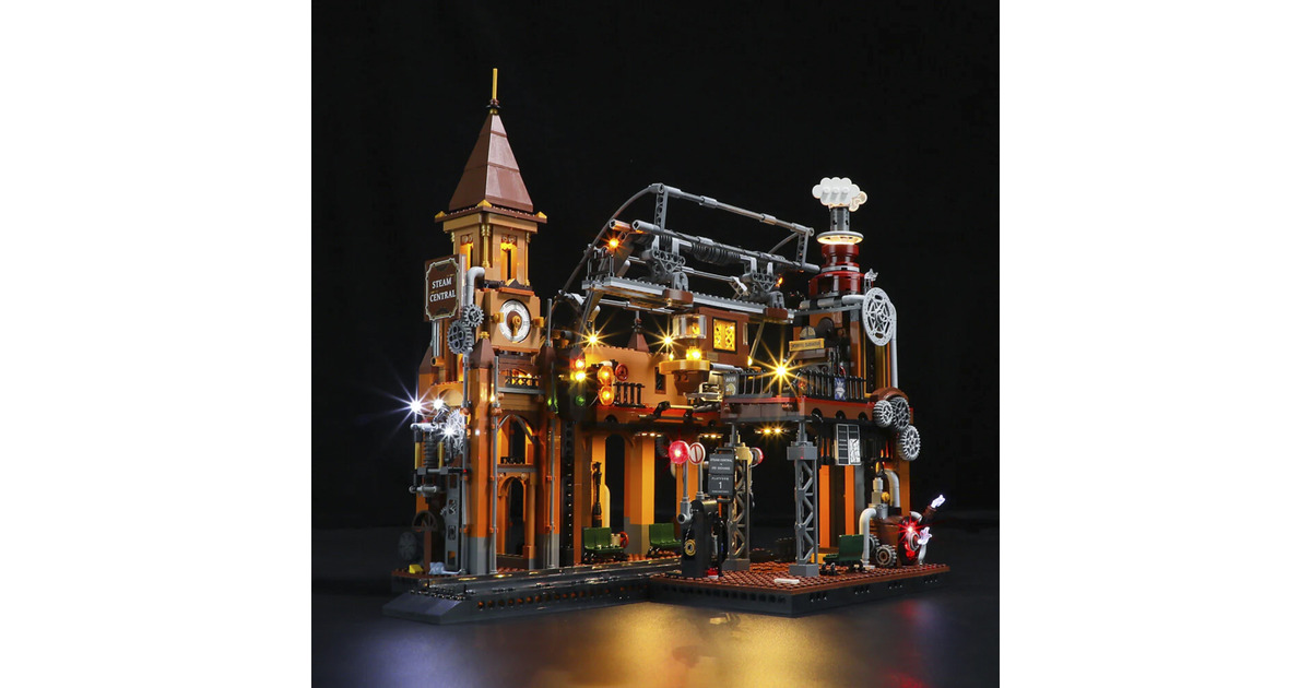 LumibricksSteampunk World - Steampunk Train Station Constructiespeelgoed  (F9007V2.0)
