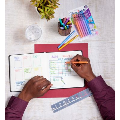Paper Mate Flair Retro Wave - Pack de 16 feutres pointe moyenne - couleurs assorties - différents modèles disponibles