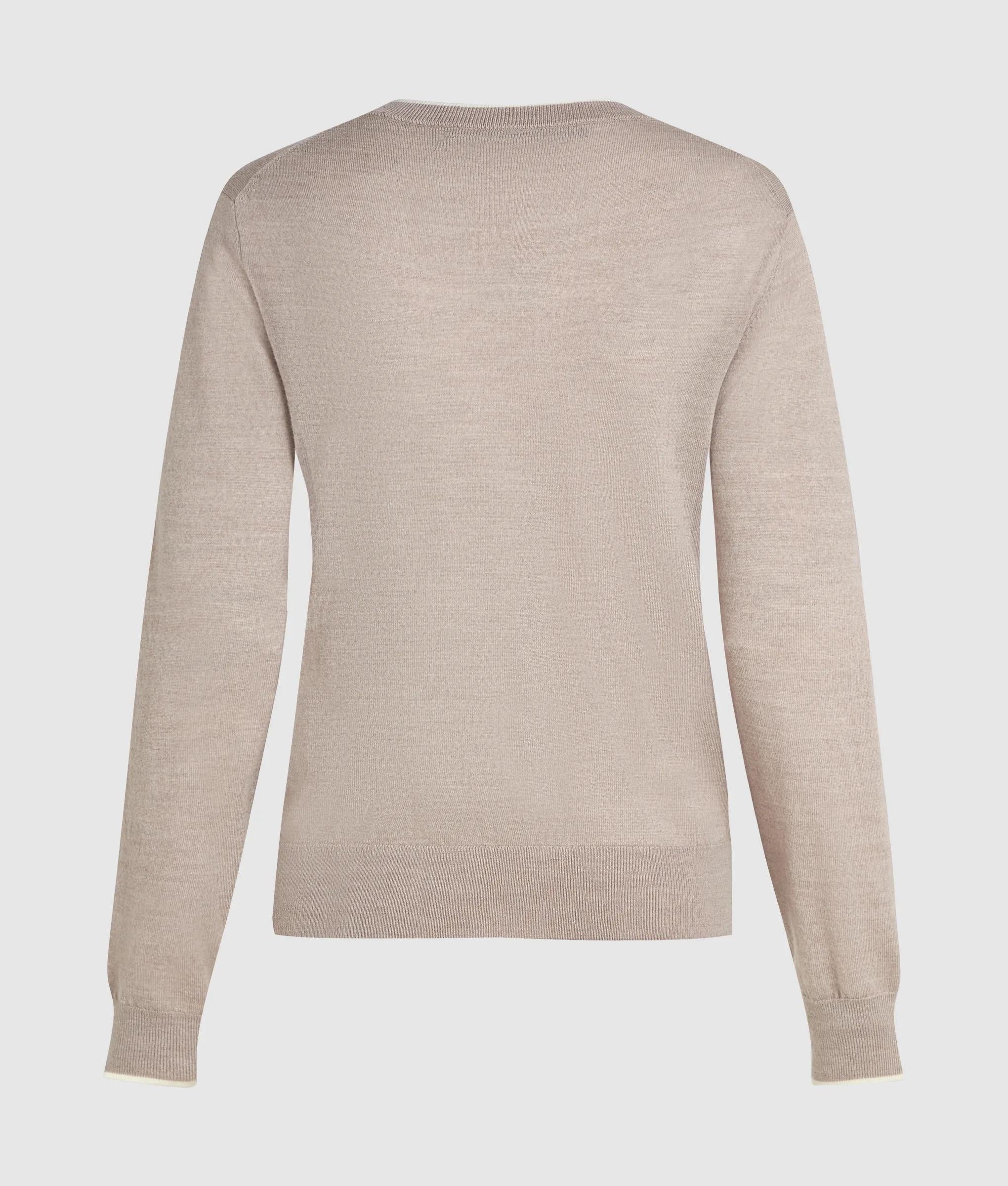 Merinoswol sweater met ronde hals