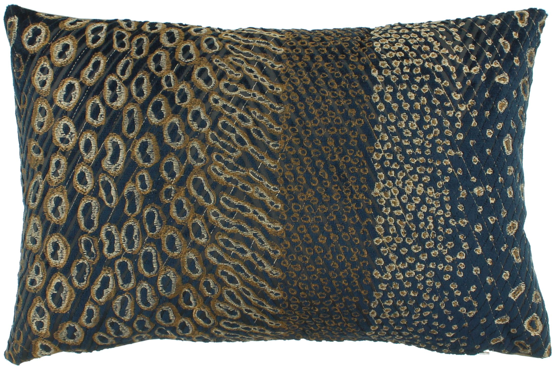Sierkussen Indigo-Bronze Nyal EXCLUSIVE   | Claudi