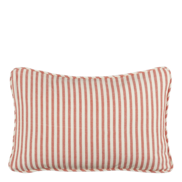Kussen streep rood - l55xb35xh10cm