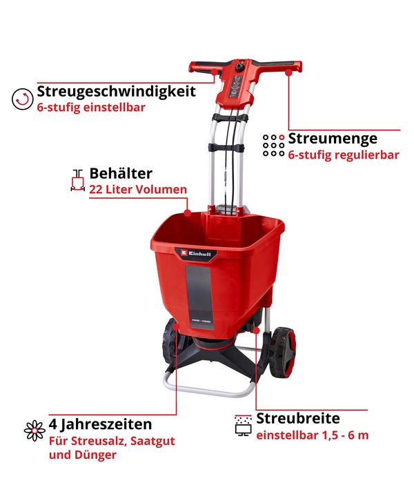 Einhell Akku-Streuwagen GE-SR 18/22 Li-Solo