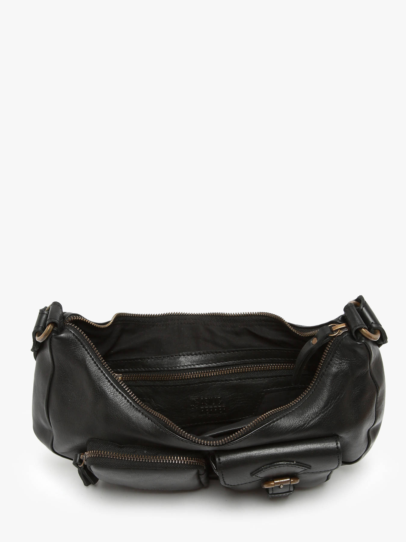 Sac bandoulire Cargo cuir BASILIC PEPPER
