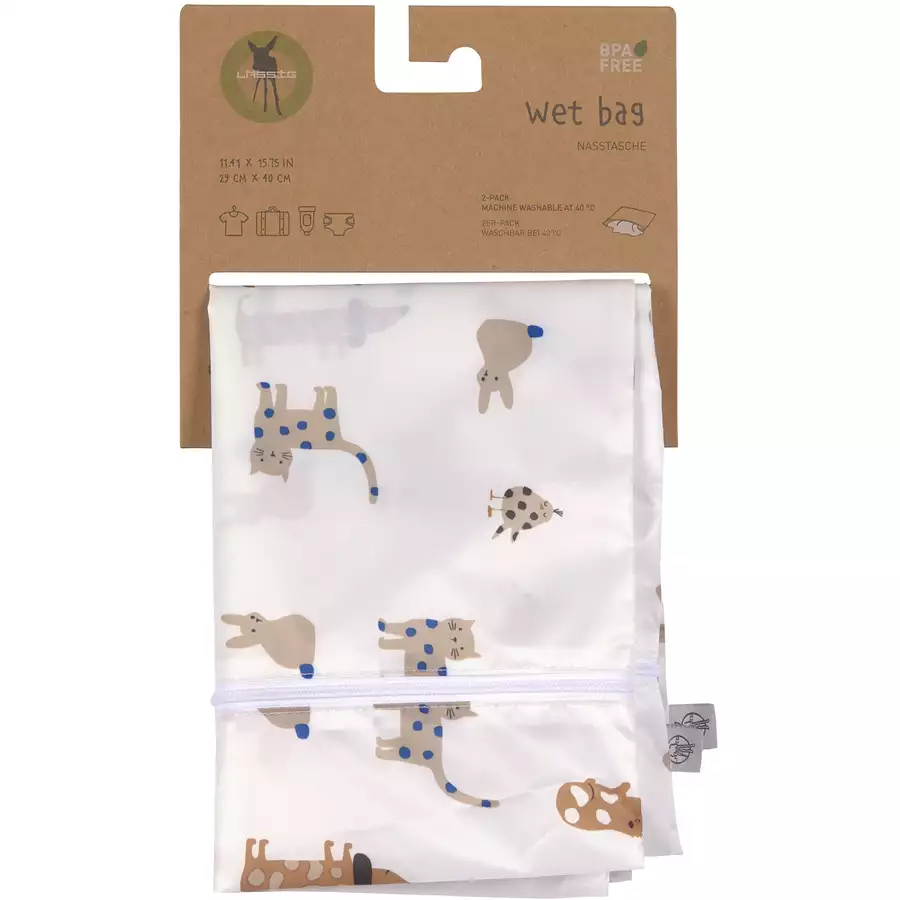 LÄSSIG Nasstasche 2 Stück Little Mateys Royal blau