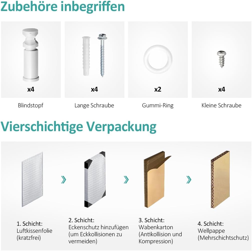 EMKE Badheizkörper Gerade 160x60 cm - Handtuchheizkörper mit Mittelanschluss, Effizienter Handtuchwärmer Handtuchtrockner Handtuch Heizkörper Bad, Weiß, 762W