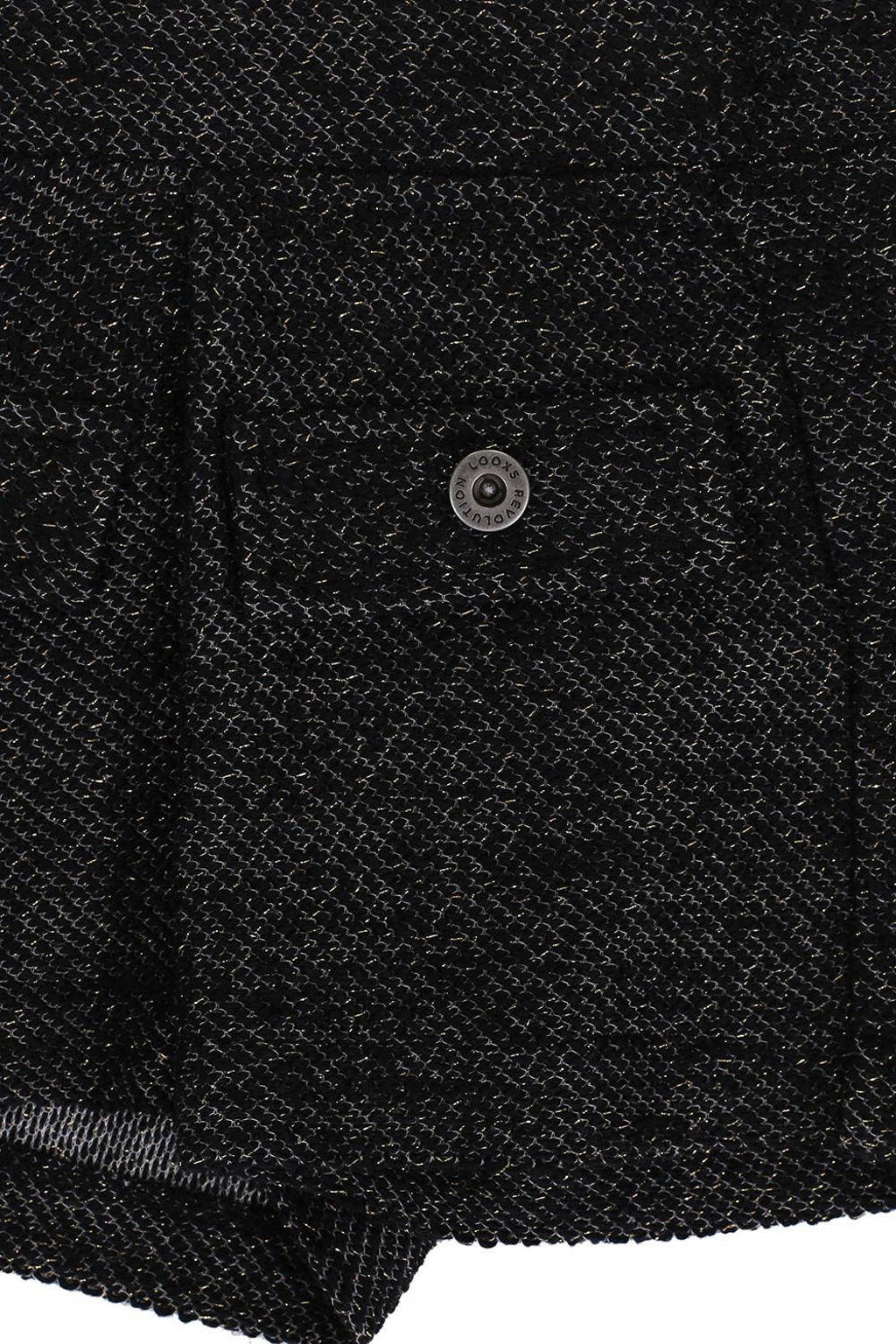 LOOXS gemêleerde casual short donkergrijs