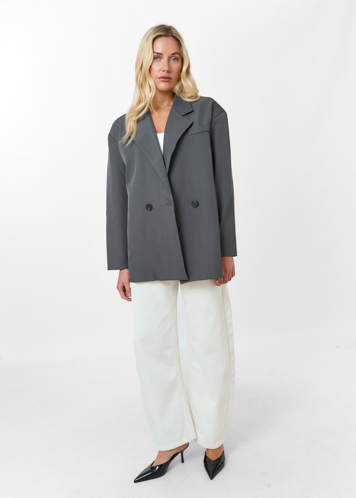Amy blazer donkergrijs