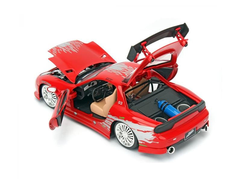 Jada Toys Sportwagen Fast & Furious Mazda RX-7 1:24 Mazda RX-7 Sammlermodell im Massstab 1:24