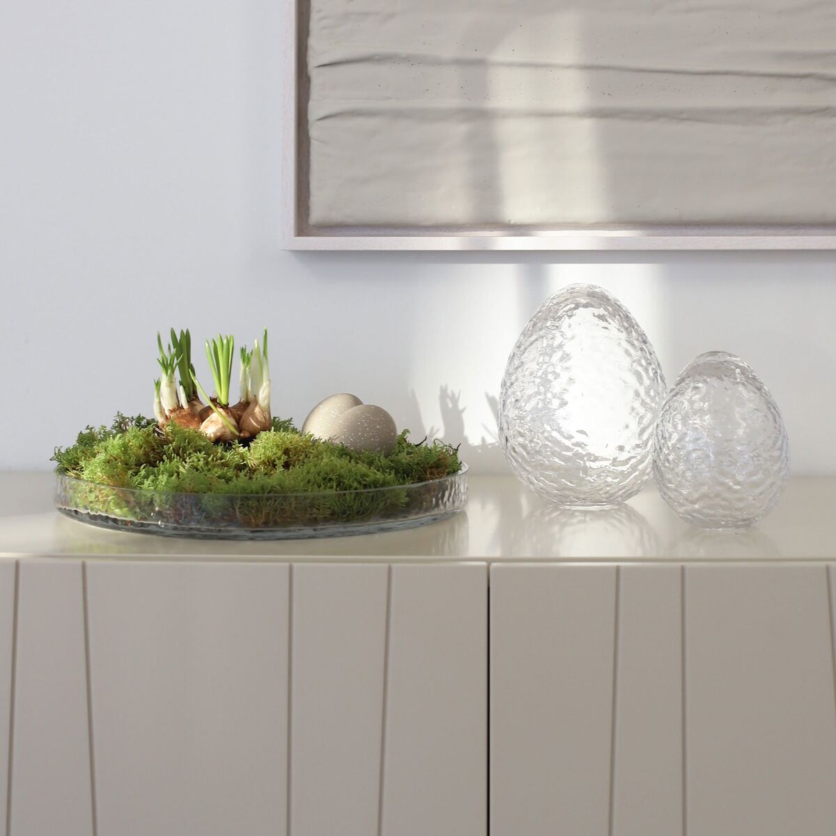 Gry Egg påskedekorasjon 16 cm, clear