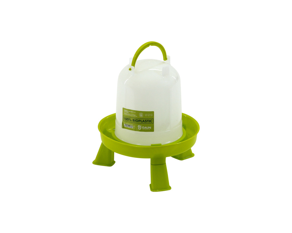 Abreuvoir bio plastique sur pieds 1,5 litres poules et volailles