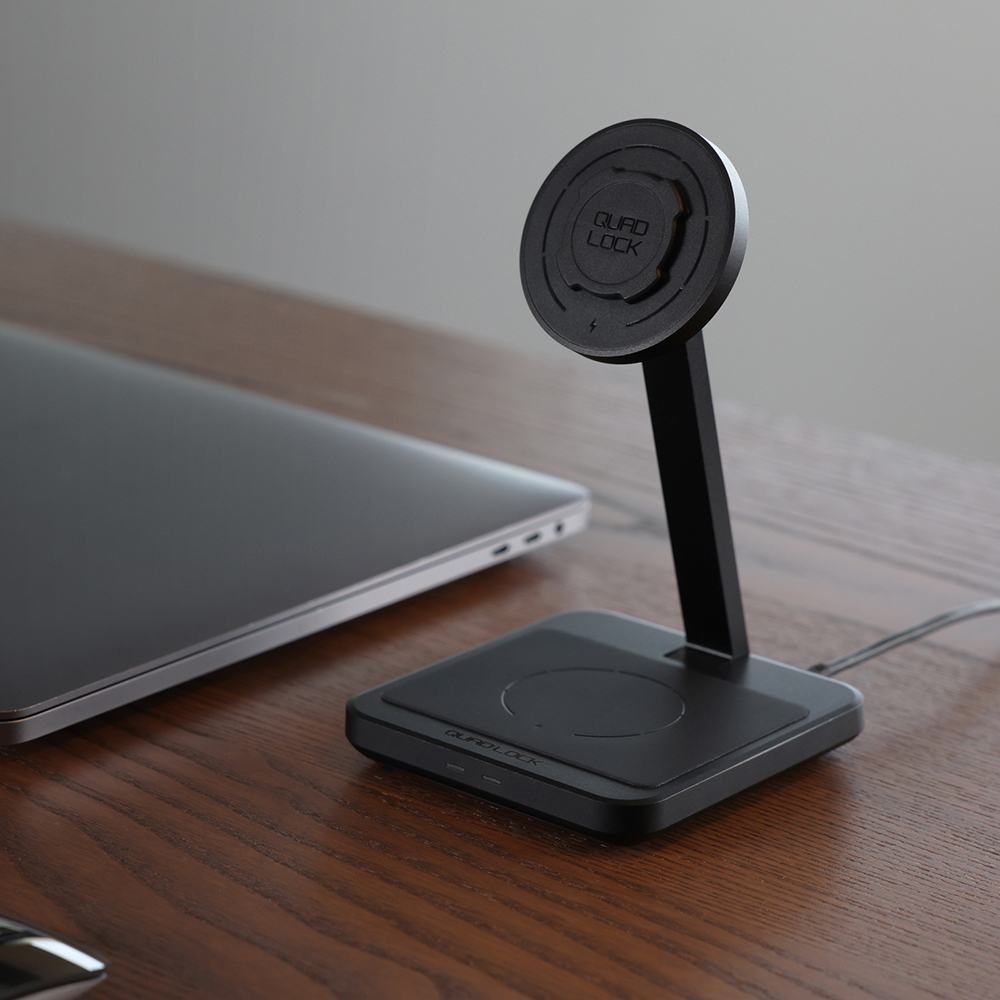 Quad Lock - Support bureau Mag Dual Desktop Wireless Charger Noir