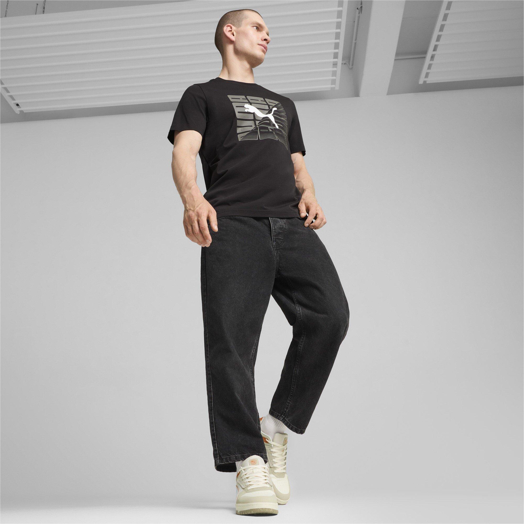 Puma Puma Graphics Wording Tee T-Shirt Mens