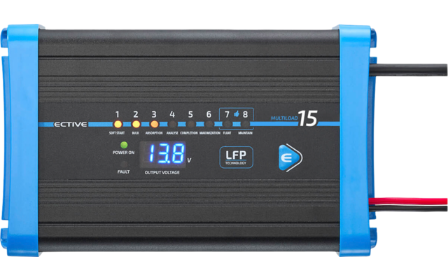 ECTIVE Multiload 8 Stufen LFP Lithium Batterieladegerät 12 V