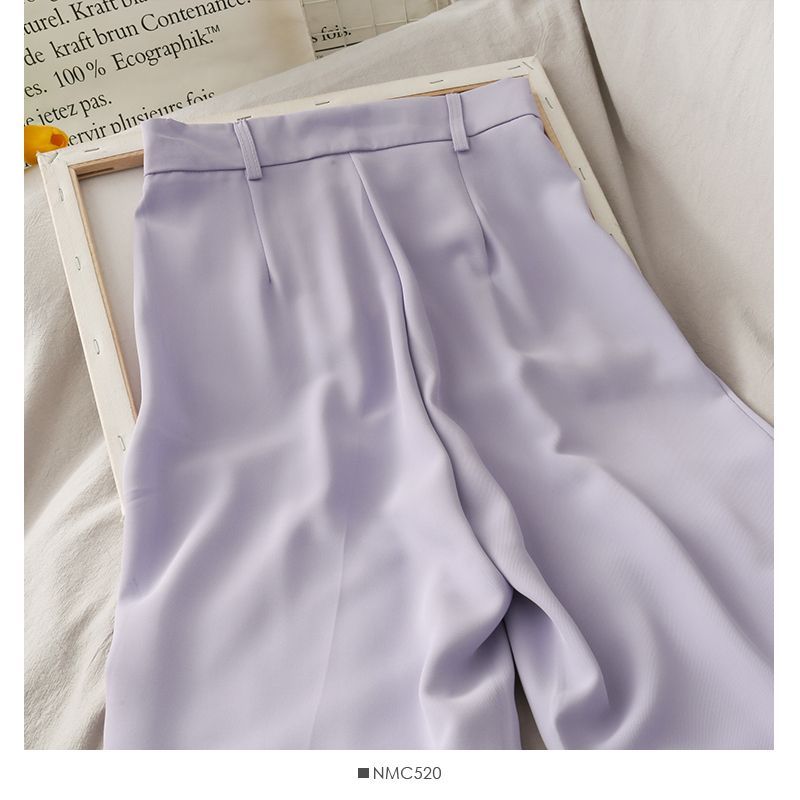 Lemongrass - Wijde pantalon met hoge taille
