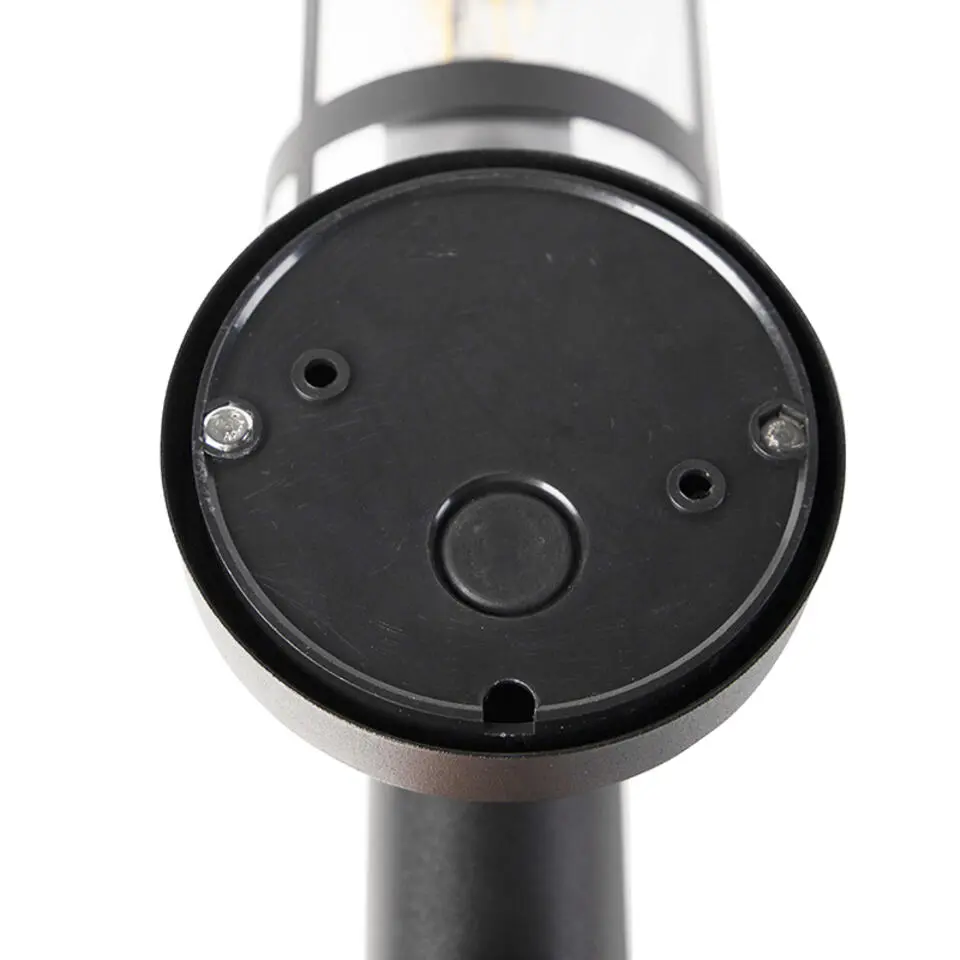 Qazqa buitenlampen met sensor gleam zwart e27