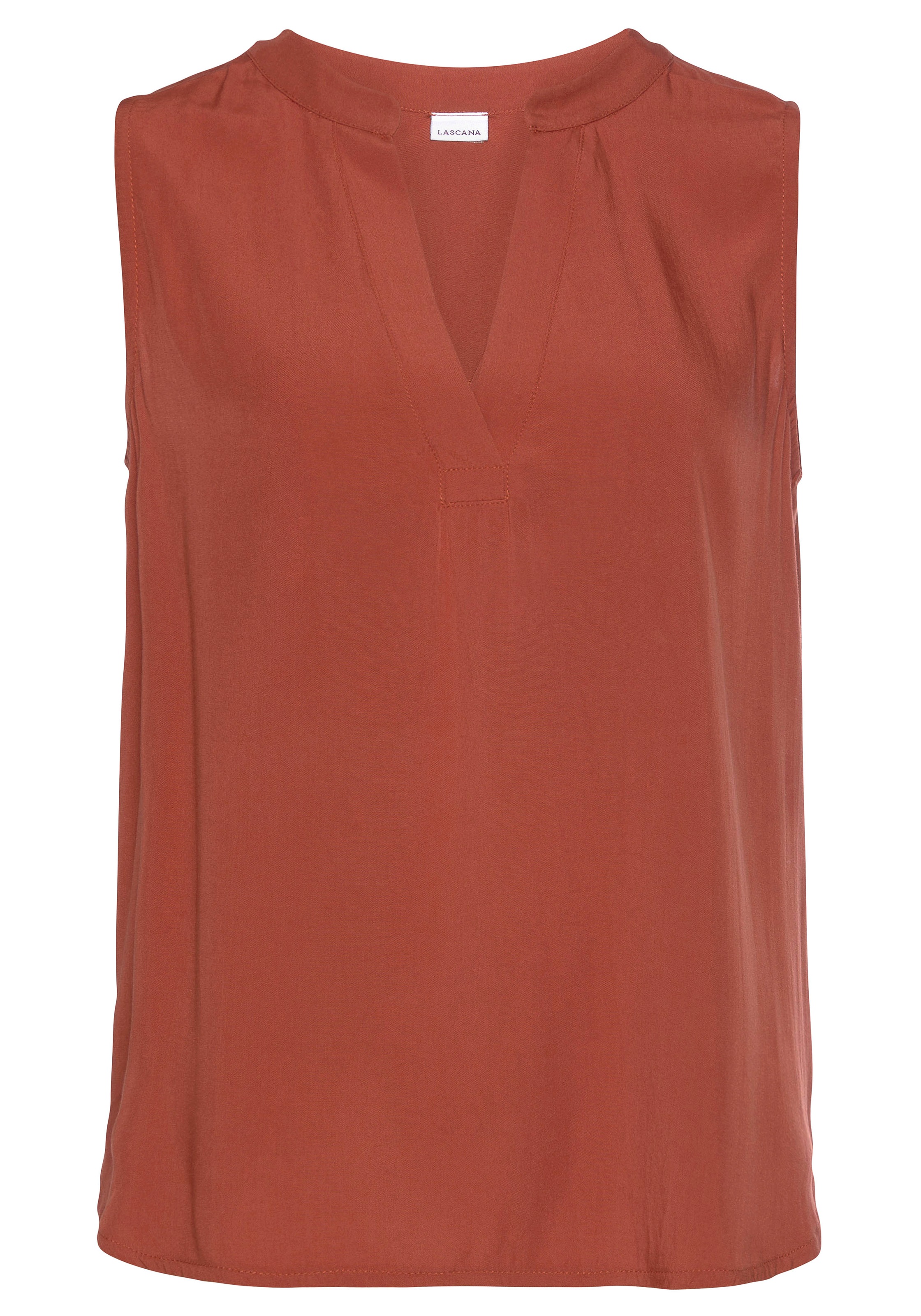 LASCANA Blusentop mit V-Ausschnitt, Blusenshirt, Damenbluse, Basic