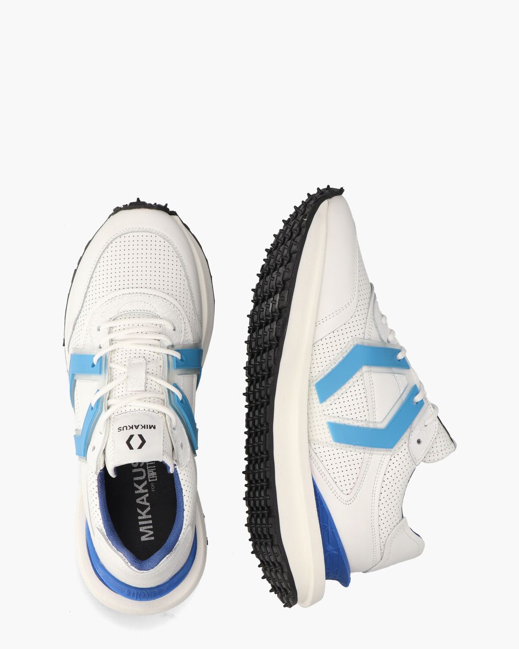 Mikakus 018 Wit/Blauw Herensneakers