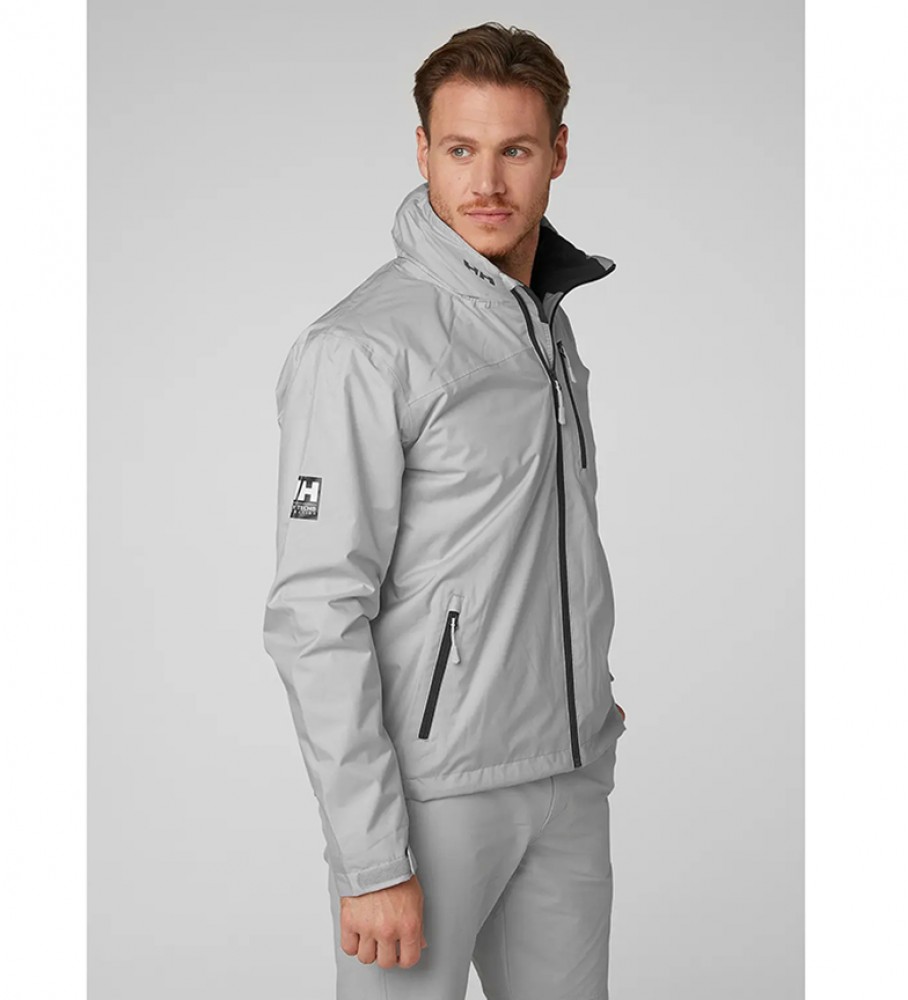 Helly Hansen Chaqueta Crew Hooded Midlayer cinza / Proteção Helly Tech /