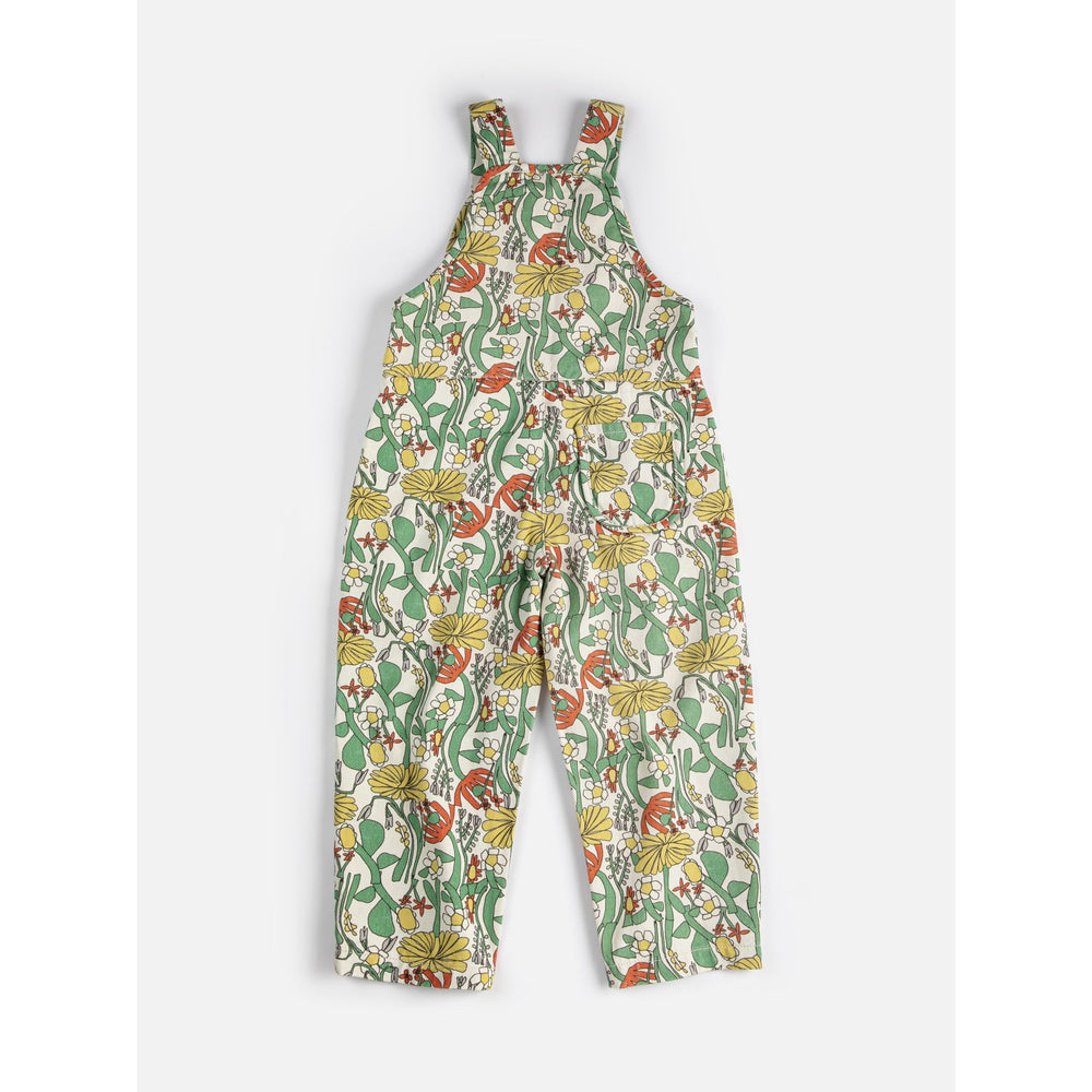 Køb Bobo Choses Offwhite Farve Herbalist All Over Woven Dungaree