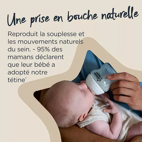Tommee Tippee Closer To Nature Tétine Débit Moyen Lot de 2