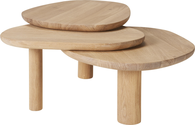 Bolia Latch salontafel wit geolied eiken