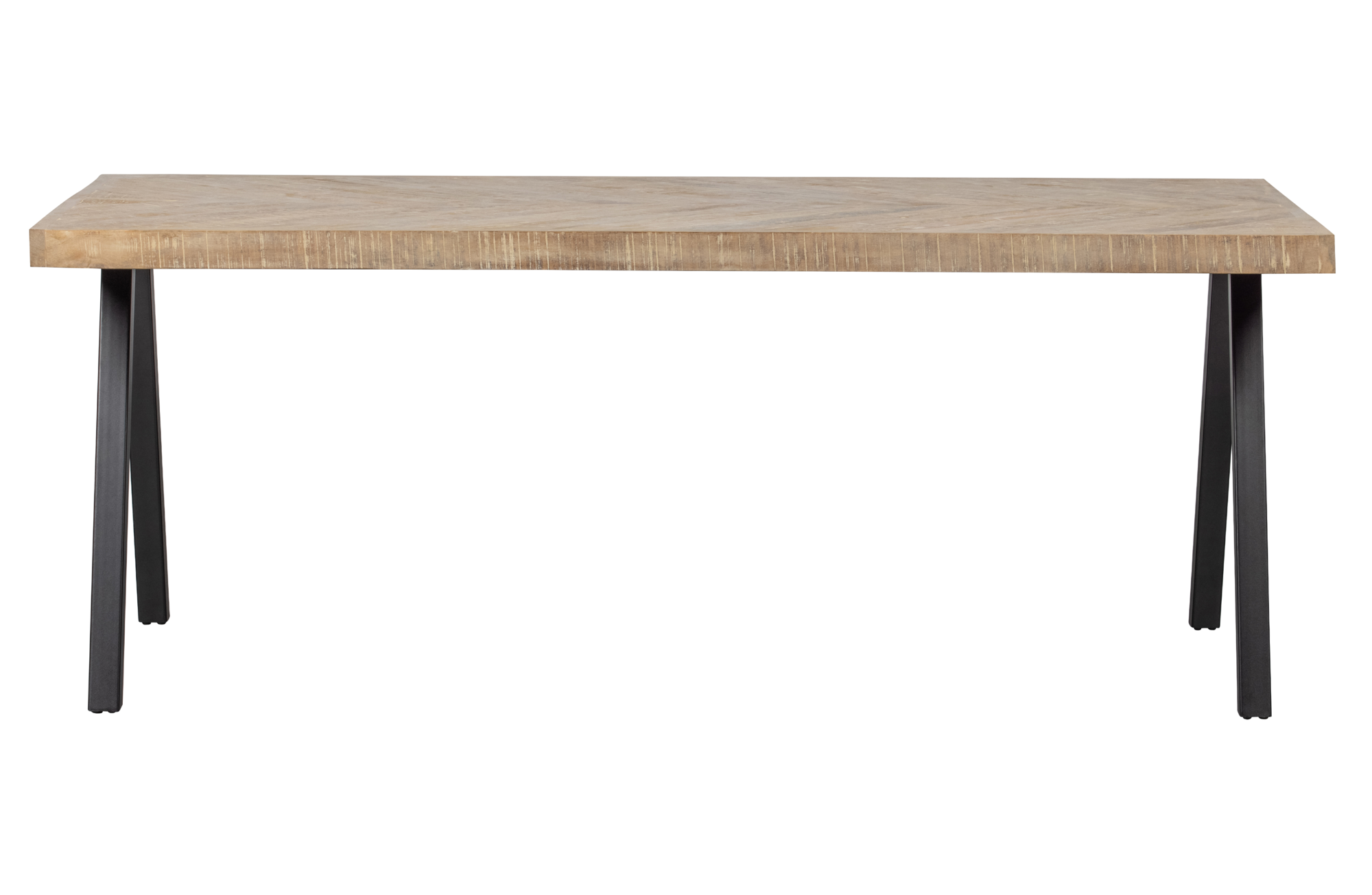 WOOOD tafel Tablo mango visgraat 200x90 Tablo tafel mango visgraat 200x90 2-standen poot