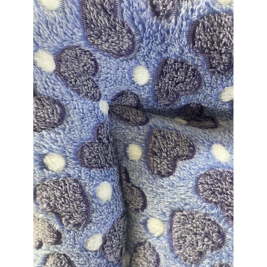 Cama para animais de estimação modelo A com pelúcia. Design de corações. 60 x 45 cm