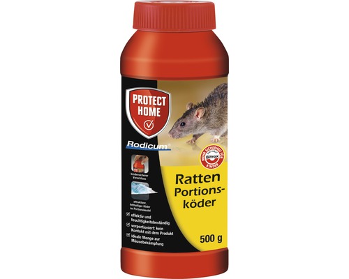 Rattenlokdoos portie lokaas Protect Home Rodicum 500 g voor lokaasdoos, lokaasstation
