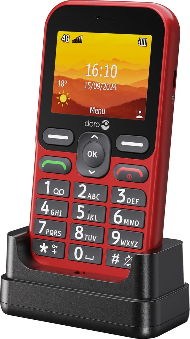 Doro Leva L11 mobiltelefon (rød)