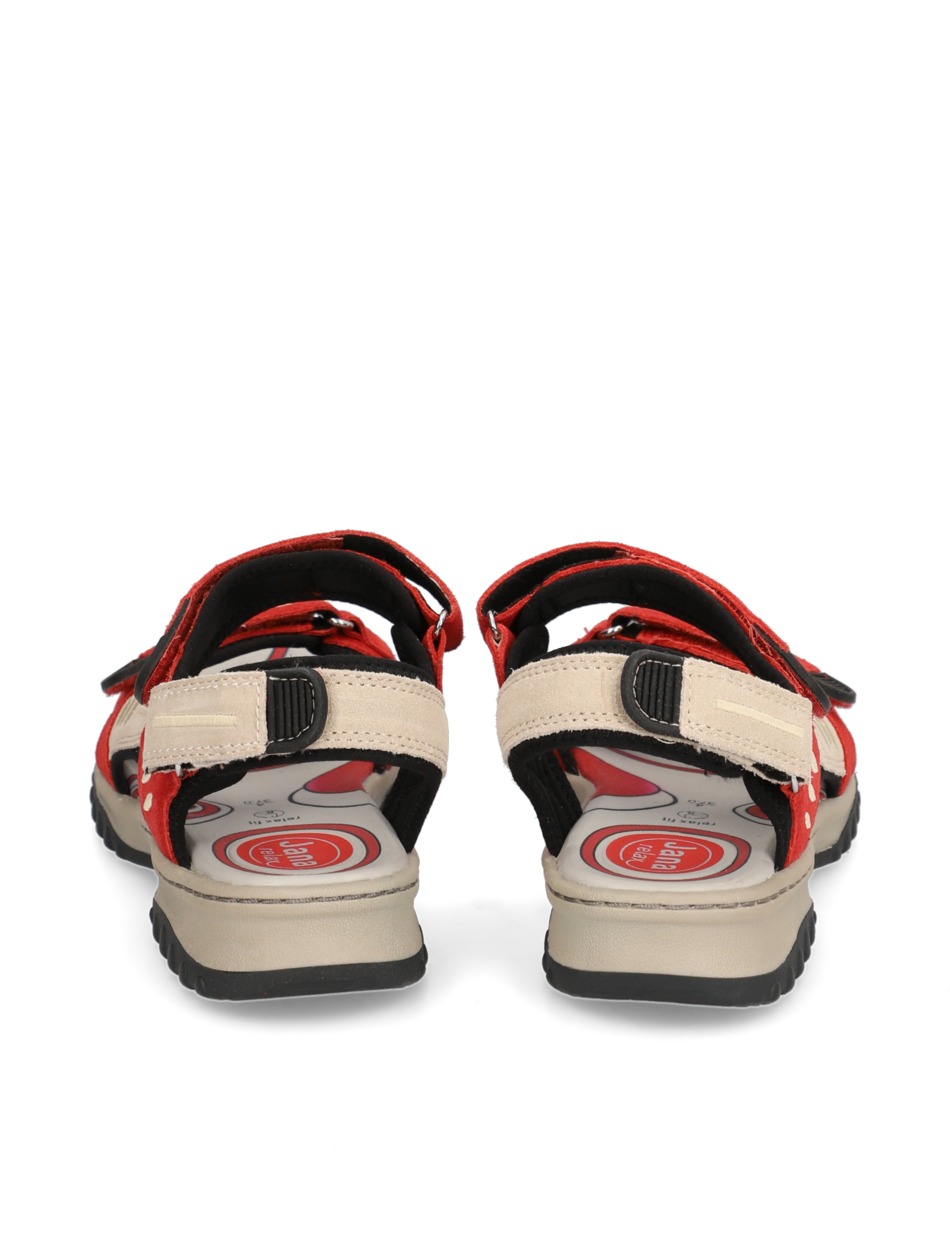 Veloursleder Sandale