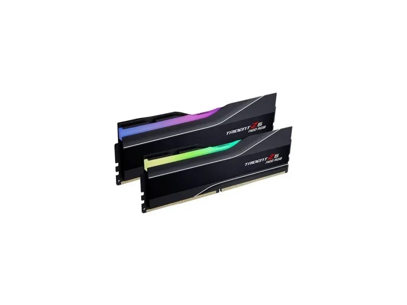G.Skill Trident Z5 Neo RGB - DDR5 - sæt - 64 GB: 2 x 32 GB - DIMM 288-PIN - 6000 MT/s / PC5-48000 - CL30 - 1.4 V - ikke bufferet - ikke-ECC - mat sort