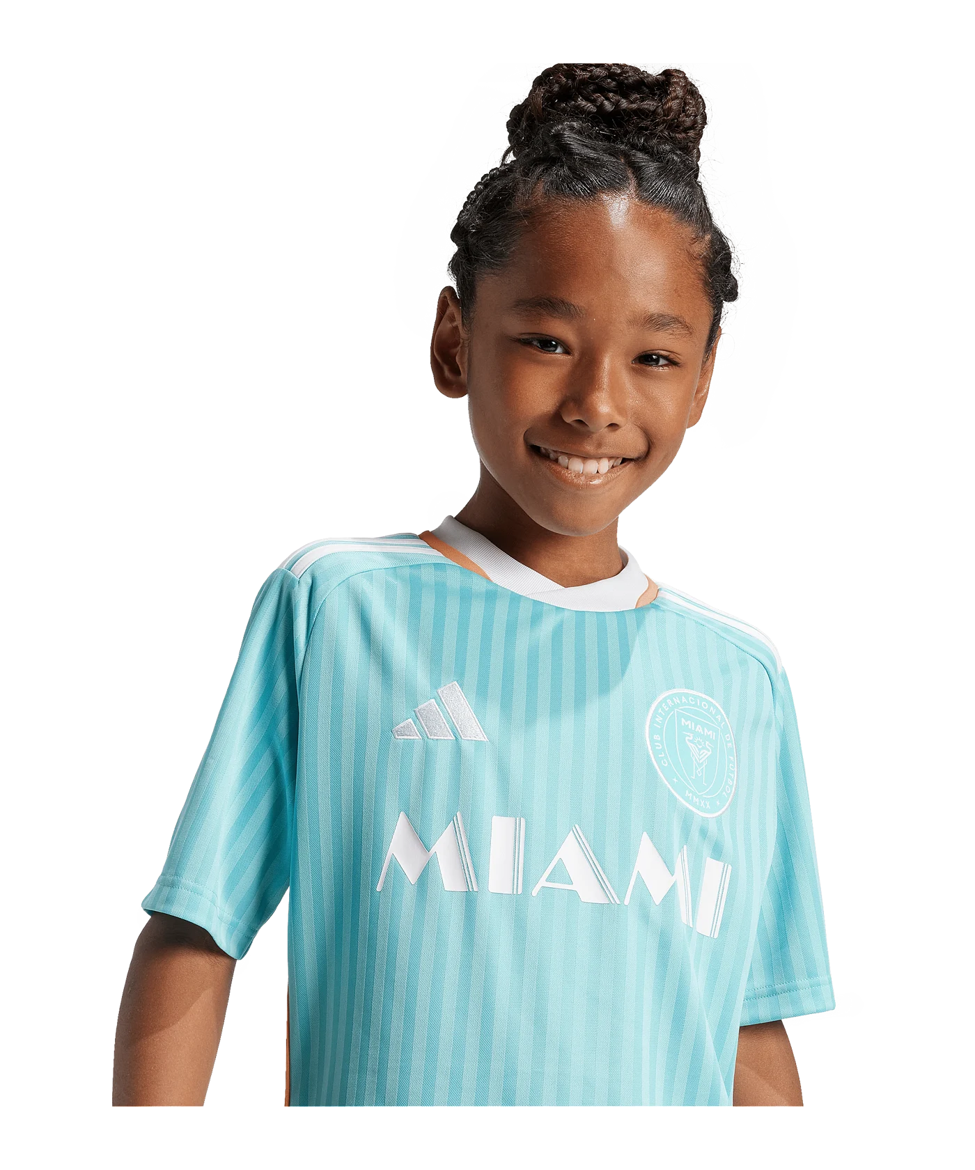 adidas Inter Miami Trikot 3rd 2024 Kids Türkis