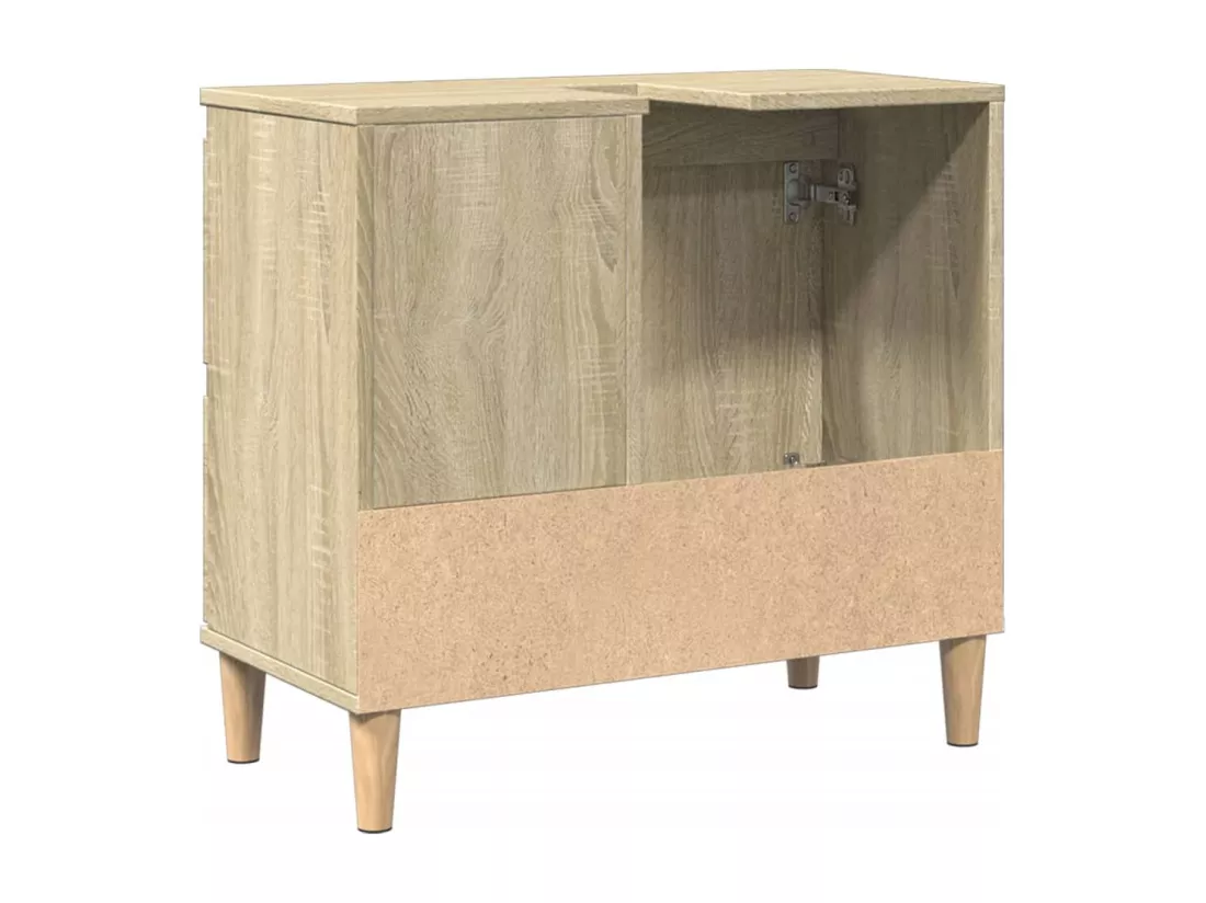 Armoire salle de bain chêne sonoma 65x33x60 cm