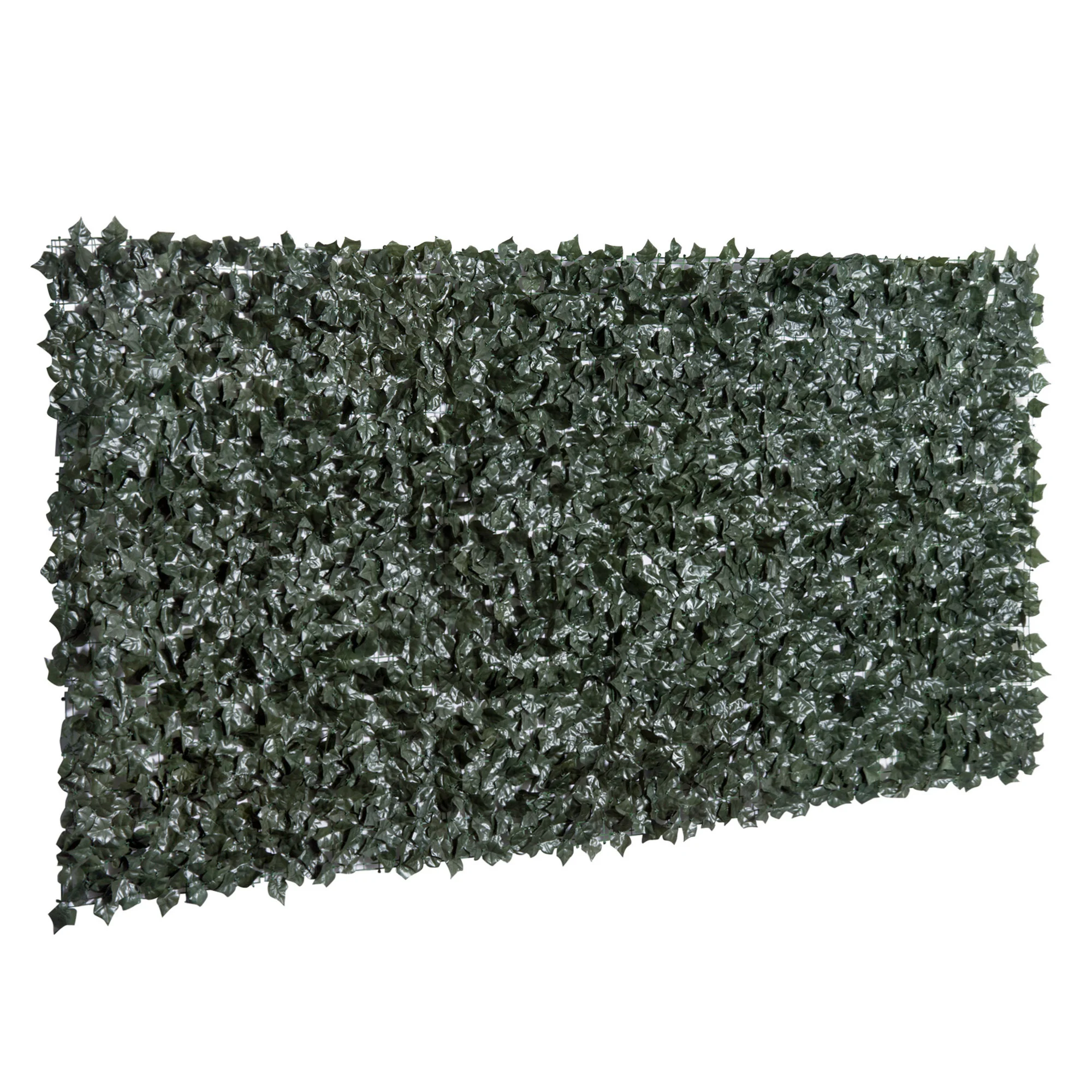 Rolo de cerca viva artificial Outsunny 3x1,5m, tela de privacidade para varanda, jardim, parede decorativa externa, planta, PE verde