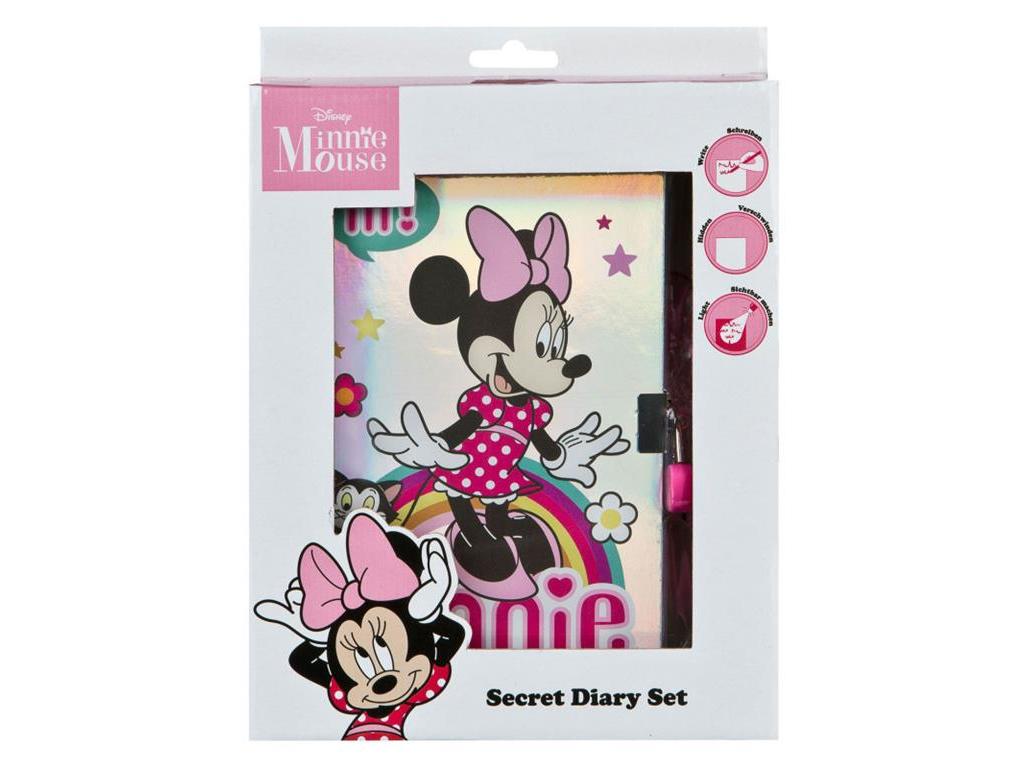 CONJ ESCRITA DIARIO MINNIE C/ CANETA MAGICA