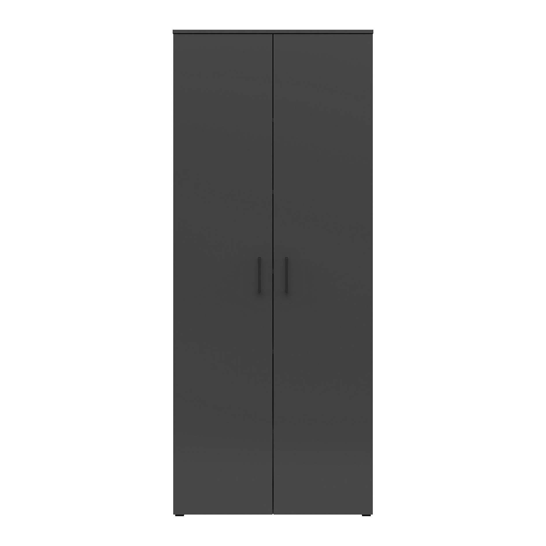 Drehtürenschrank - anthrazit - Breite 80 cm
