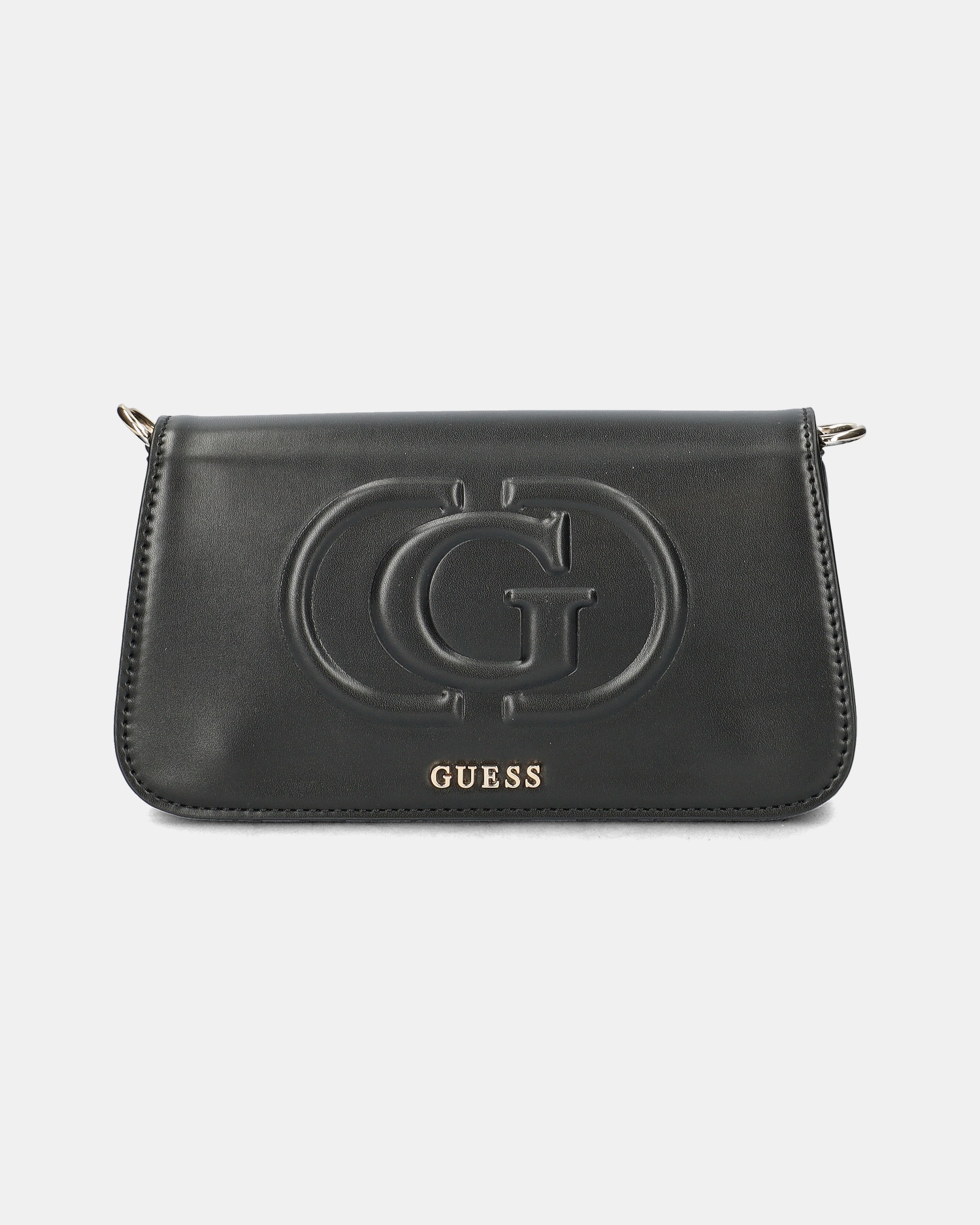 Guess Eco Mietta Flap Schoudertas  - zwart