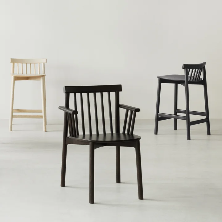 Normann Copenhagen - Pind Barstuhl, 65 cm, Esche natur