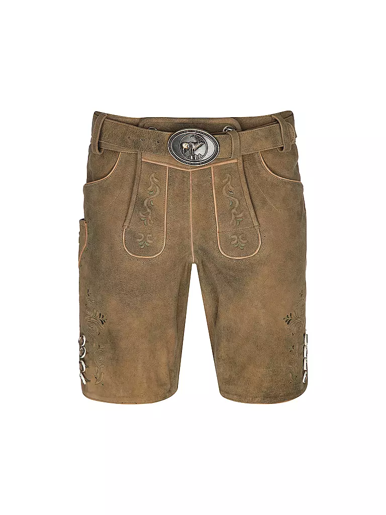 GWEIH & SILK Lederhose LEO hellbraun