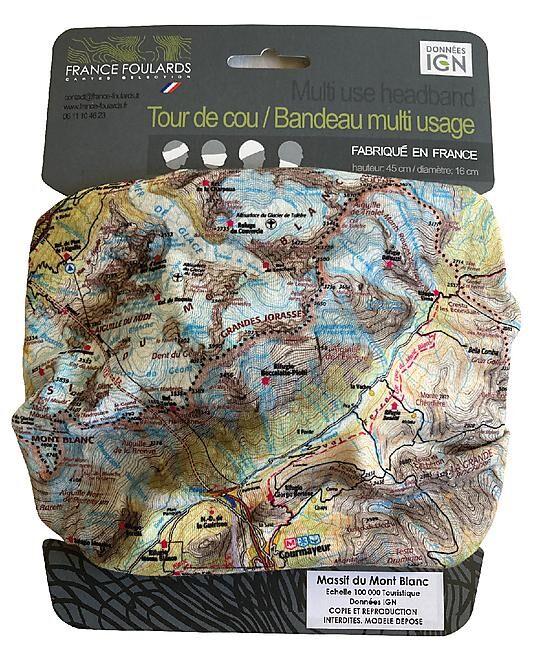 FRANCE FOULARDS - TOUR DE COU MASSIF DU MONT BLANC