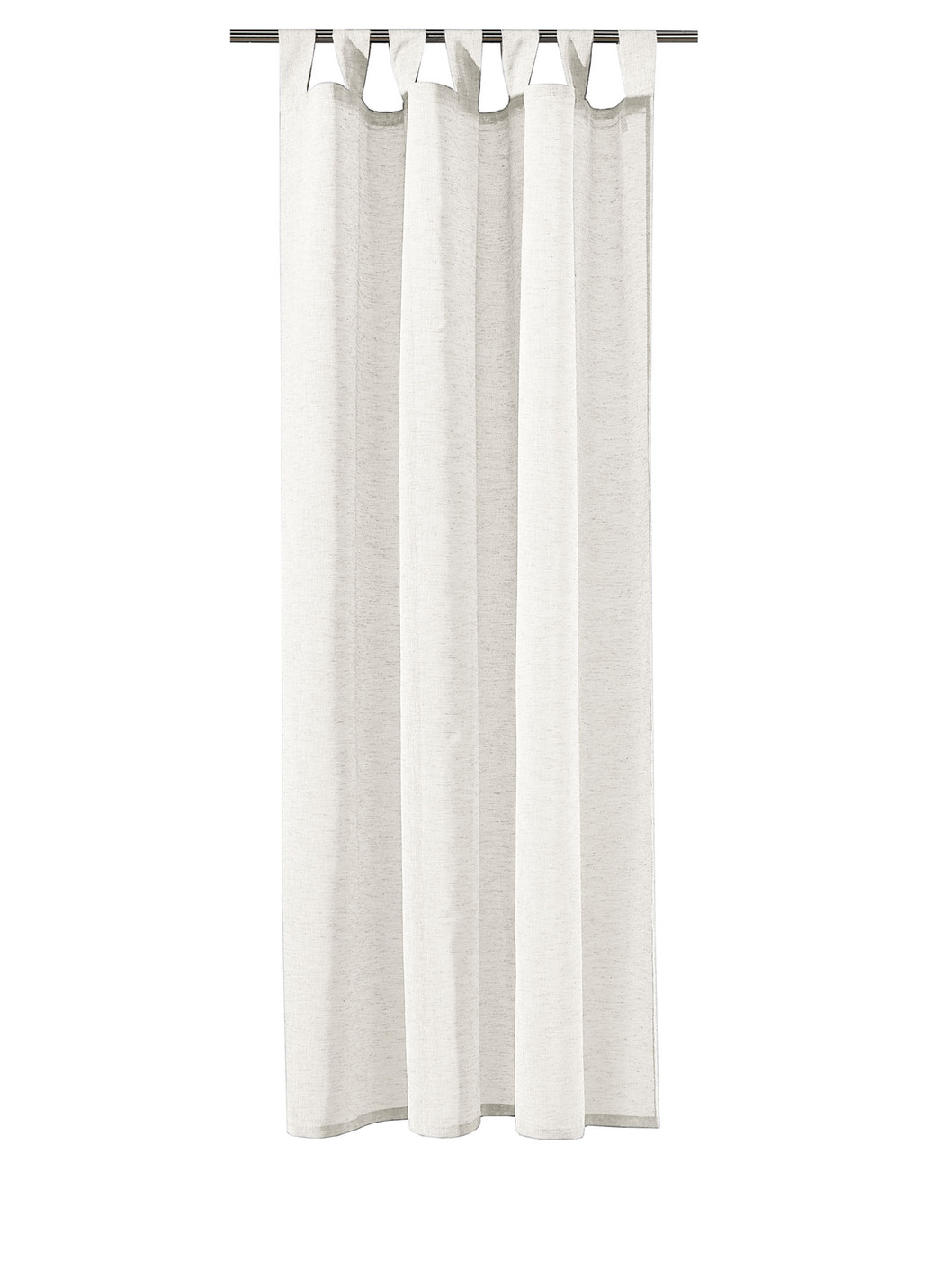 Übergardine in Leinenoptik