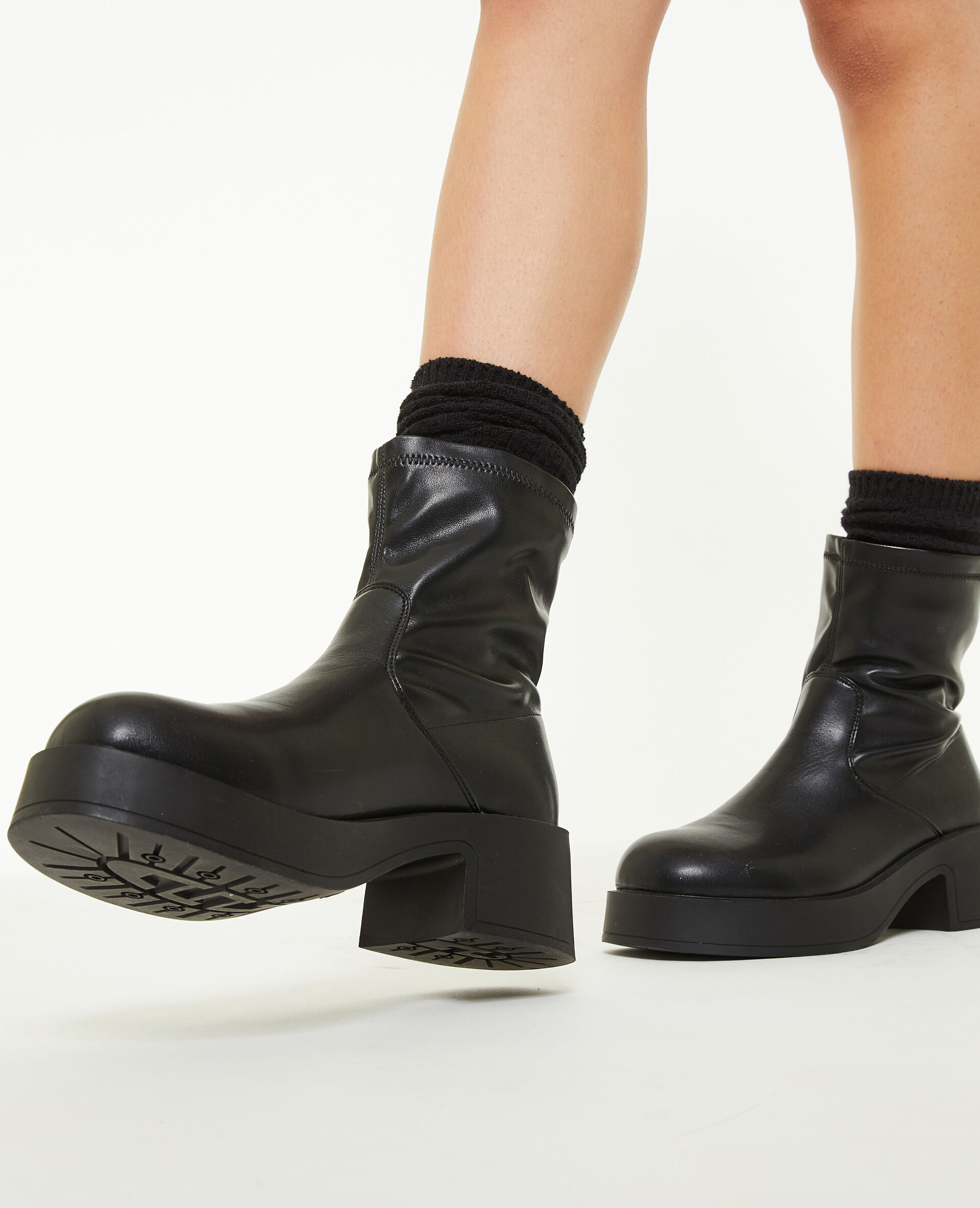 Boots bouts ronds - Noir