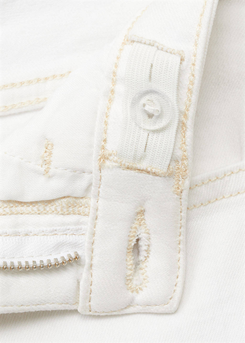 Mango Kids flared regular waist flared jeans wit